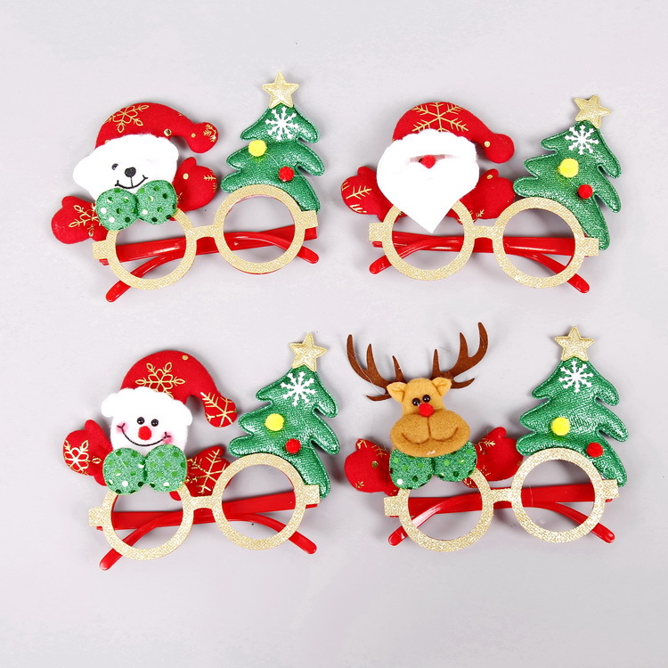 New Christmas decorative glasses Adult children Christmas gifts party Creative eyeglass frame wholesale