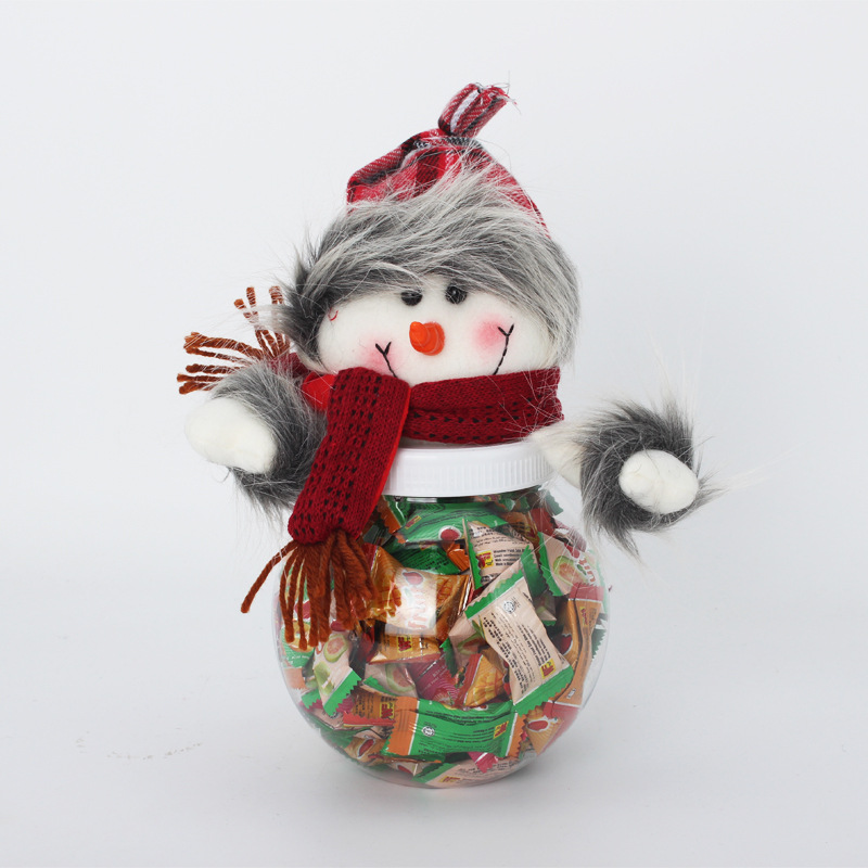 Christmas decorations Santa Snowman Elk Clear ball candy jar Creative Christmas items Children's candy bottle